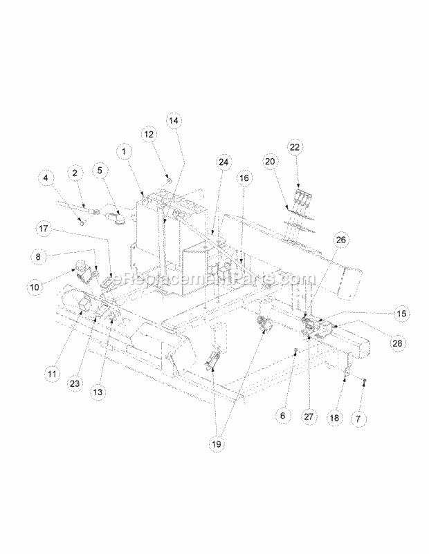 Kawasaki Electrical Assembly Diagram and Parts List for M72-KW 53BB5GFZ750 Cub Cadet Sprayer
